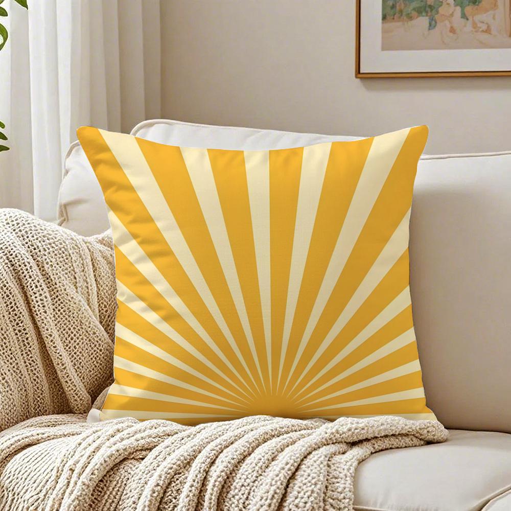 Cute Cartoon Sun Illustration Art Cushion Cover Pillowcase Antidustmite Living Room Sofa Decor Cushion Room