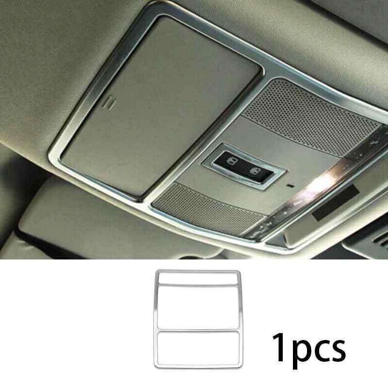 2010-2019 Matte Silver Trim Front Reading Light Lamp Frame For Jaguar XJL 1PCS