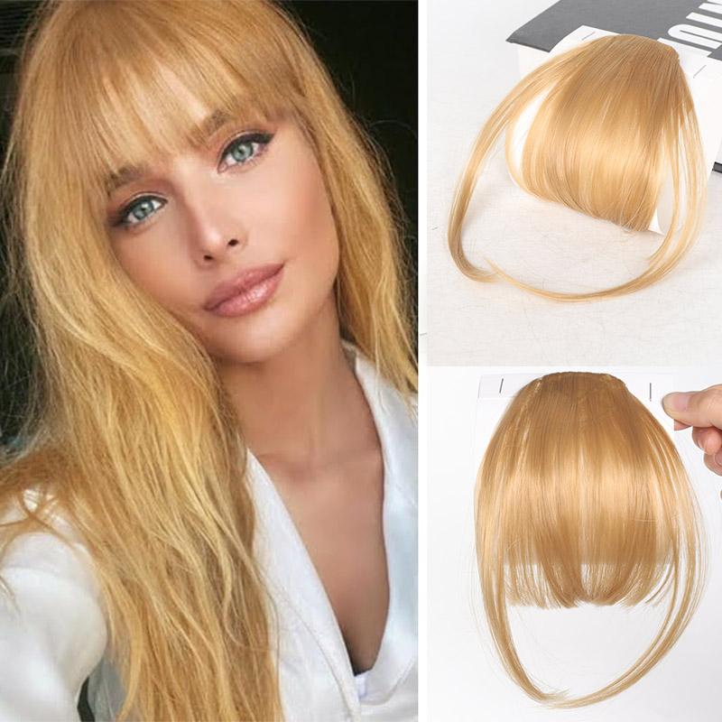 Bangs Wig Synthetic Bangs Lady Invisible Bangs  Age Reduction Forehead Wig Piece Wigs For Women A Variety of Colors Are Available