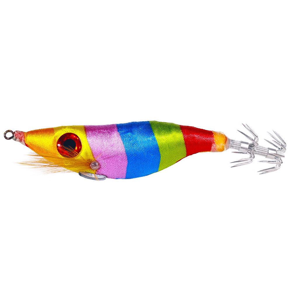 10CMLuminous Wood Shrimp9GSet of Big Eye Shrimp Lure Bait Squid Hook High Simulation Bait Night Fishing Bass Special for Bluefis