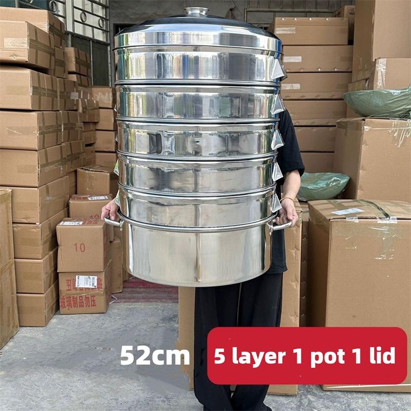 Thick Stainless Steel steamer Extra Large big Food bun buns steamer with pot Bread drawer fish rice dumpling cooker tray steamed
