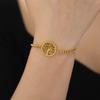 Teamer Vintage Tree of Life Charms Bracelet Women Gold Color Stainless Steel Bracelets 2025 New Jewelry Birthday Gift Wholesale