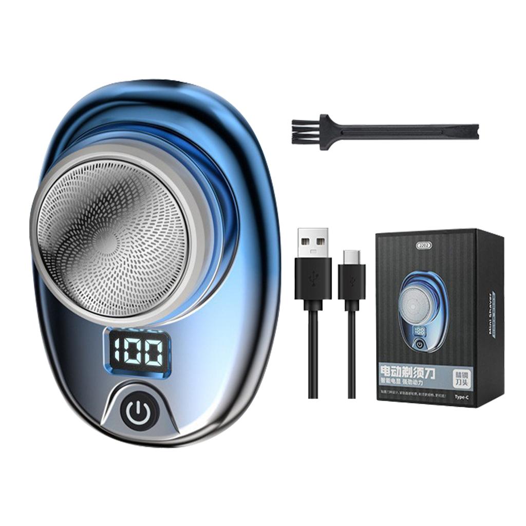 Men"s Electric Shaver Portable Beard Trimmer Rechargeable Shaving Razor with Battery Digital