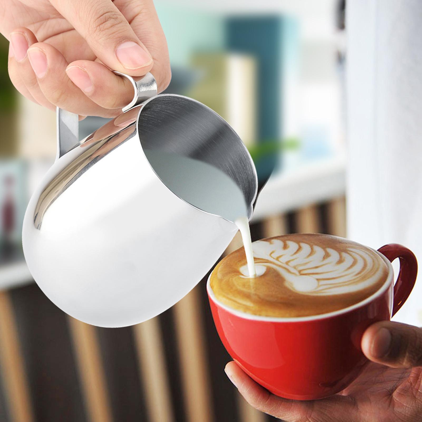 

Thick Stainless Steel Milk Frothing Pitcher Latte Coffee Cup Mug Jug (600ml)