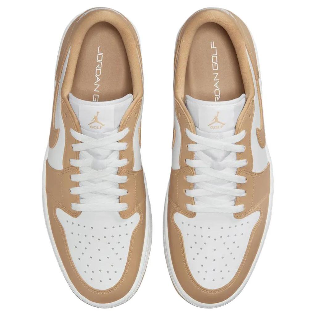 Jordan Air Jordan 1 Low top Golf Shoes Unisex Milk Tea Brown DD9315-117