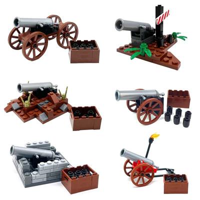 Moc Military Building Blocks Artillery Weapon Accessories Scene Assembling Children's Building Blocks