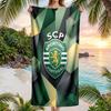Asciugamano da Spiaggia Sporting CP FC Stampa Asciugatura Rapida Microfibra Assorbente Portatile da Viaggio Asciugamano da Nuoto