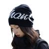 American Street Letter Jacquard Double-sided Knitted Hat Women's Hip-hop Skateboard Style Ear Protectors Autumn and Winter Cold Hat Men's and Women's