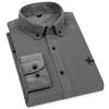 Men's Long-Sleeve Corduroy Shirt - 100% Cotton, Casual Fit, Plus Size, Ideal for Autumn & Winter