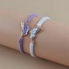 2 Stück Einfaches Schmetterling Handgewebtes Paar Armband Für Frauen Männer Modisches Schmetterlingsarmreif Vielseitiges Gewebtes Armband Geschenke