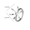 Set of 4 Elegant Blank Claw Rings Support  Adjustable Blank Claw Rings Base Setting Perfect Gift for Jewelry Enthusiasts