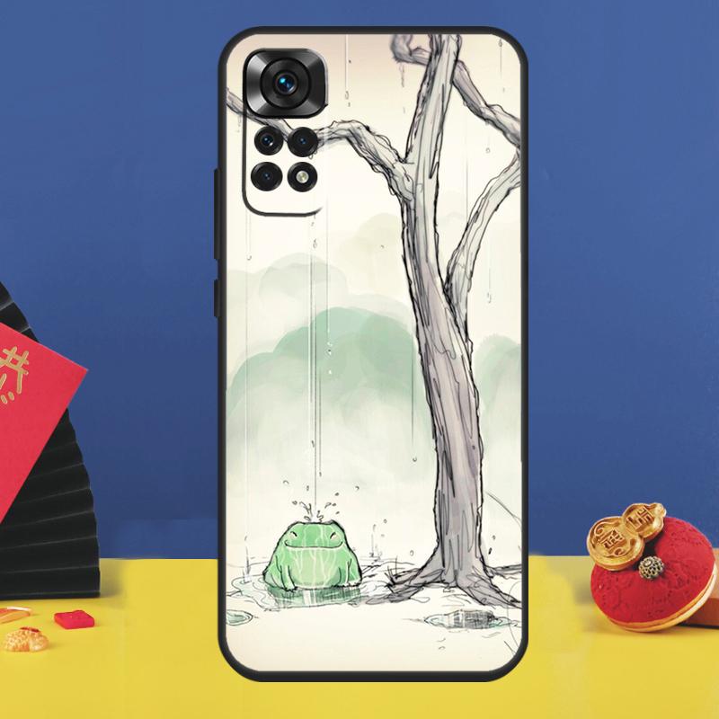 Kawaii Frog Phone Case For Xiaomi Redmi Note 11 Pro Note 10 Pro 12 8 9 Pro 9S 10S 11S 12C 9C 10C Funda