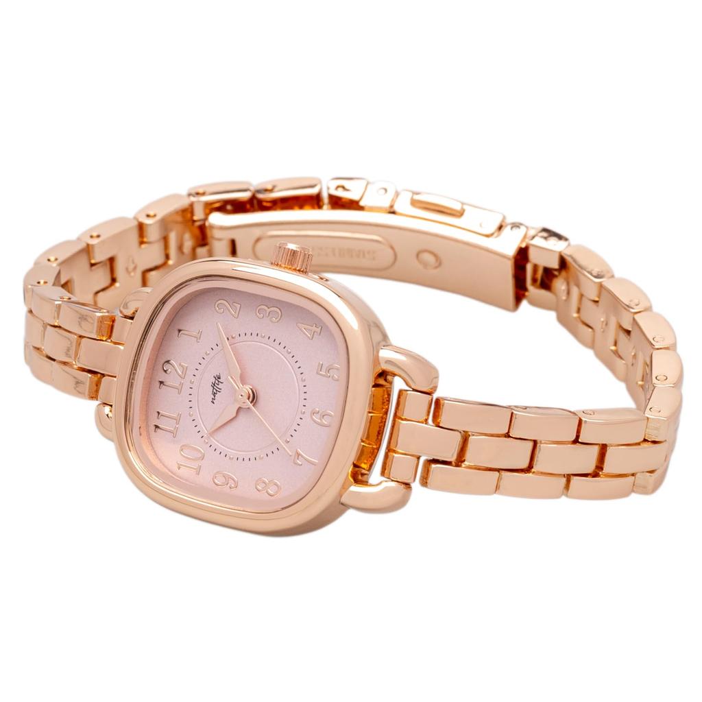 Fieldwork Women's Analog Watch, Water Resistant (3 ATM), Metal Band, 8mm Wide, Pink GoldPink, WP PPI ST324-4