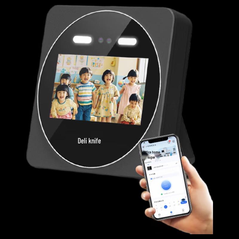 Deli DL-D7S Dynamic Face & Fingerprint Recognition Time Clock