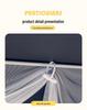 University Dorm Blackout Privacy Curtain - 3-Door Mosquito Net for Bunk Beds