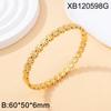 18K Gold Plated European-Style Titanium Steel Women's Bracelet: Luxurious, Trendy, and Versatile Fashion Accessory.