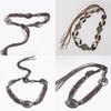 Bohemian Style Handwoven Waist Belt With Tie Closure For Vacation And Festival Wear
