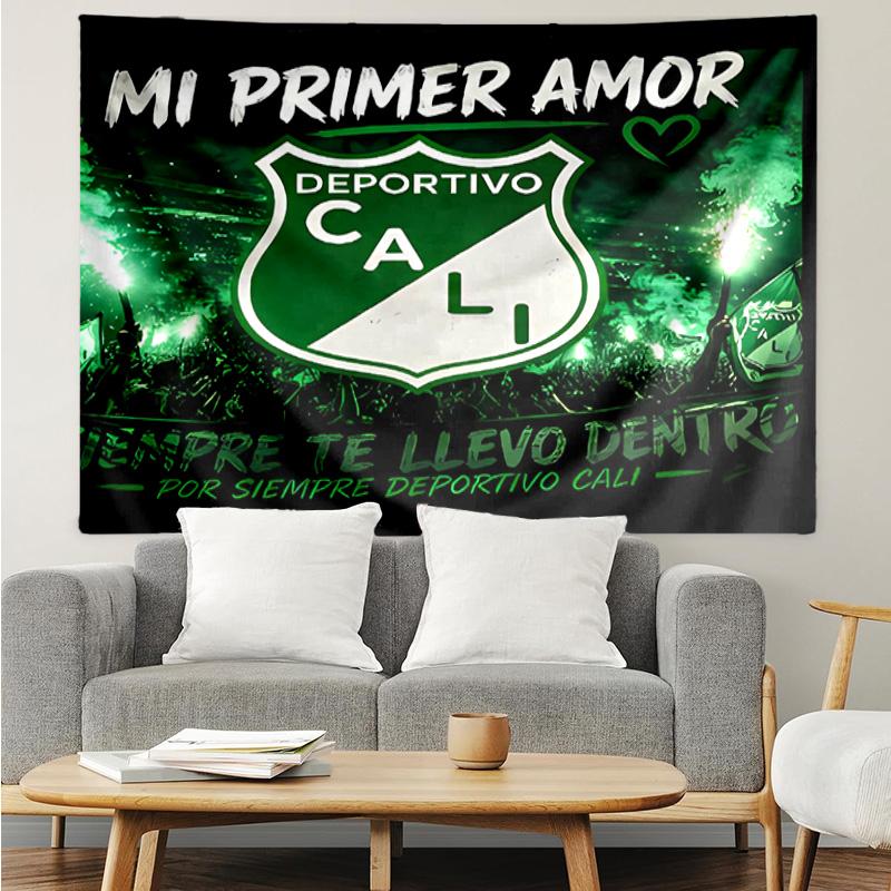Deportivo Cali LOGO Tapestry for Bedroom Aesthetic Classroom Tapestries Wall Hanging for Living Room Dorm Office,Ideal Creative Gift