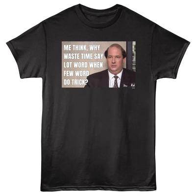 Maglietta da uomo The Office Kevin Poche Parole