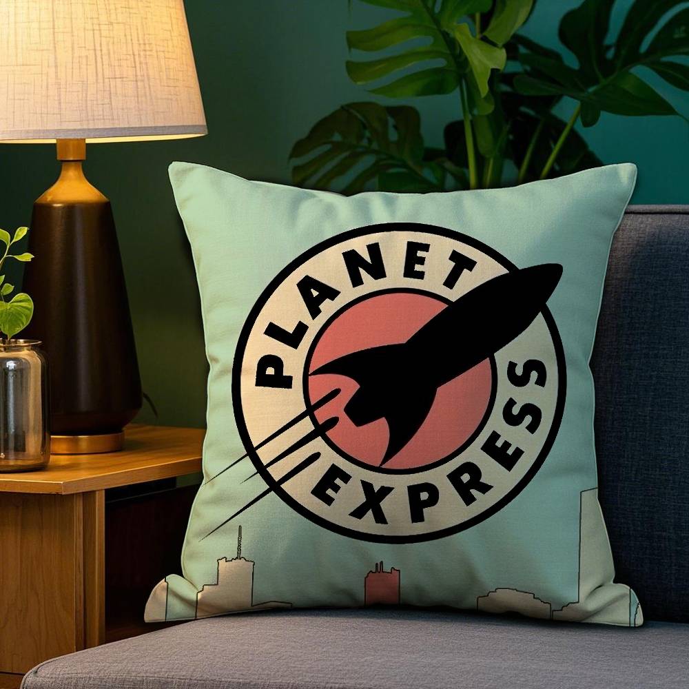 F-Futurama B-Bender Cool Kissenbezug Zuhause Beidseitiger Druck Kurzplüsch Farbecht Mikrofaser Kissenbezug