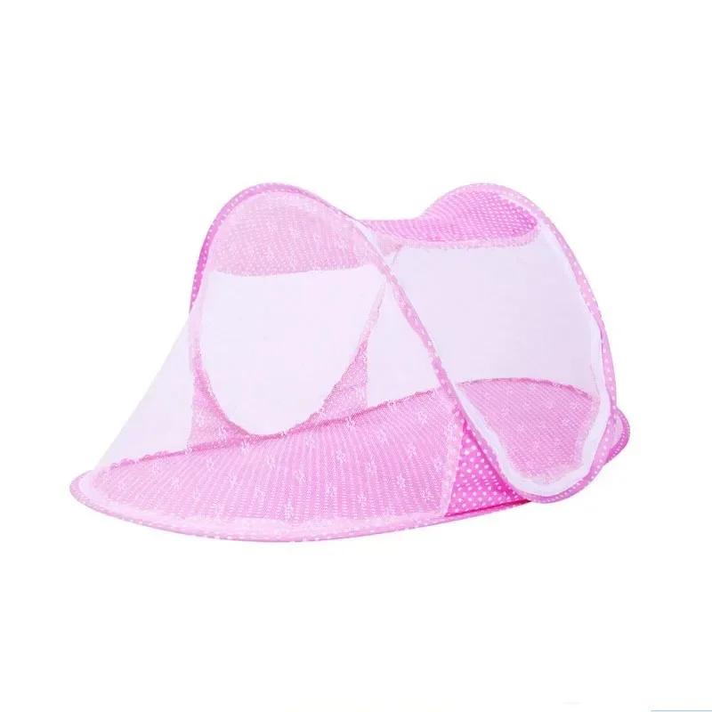 Baby Folding Mosquito Net 0-3 Years Old Portable Foldable Mosquito Net High-density Mesh Baby Tent Bedding Travel Mosquito Net
