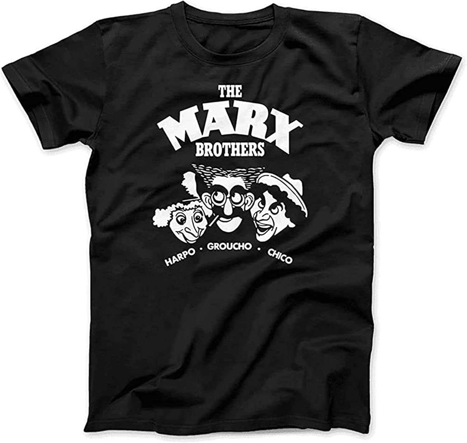 The Marx Brothers Harpo Groucho and Chico Mens Men T Shirt Size 3XL чёрный