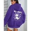 I Like Cat Heart Box Cat Print Women Hoody Autumn Fleece Hoodies Jogging Loose Streetwear Casual All-Match Female Hoodie