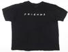 Friends TV Series Black Cotton T-Shirt XXL Men's Relaxed Fit