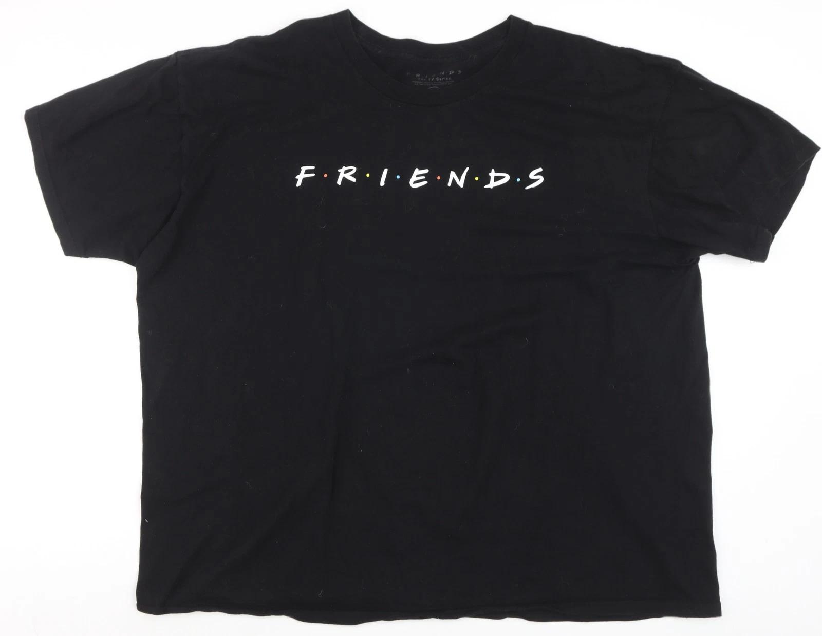 

Friends TV Series Black Cotton T-Shirt XXL Men s Relaxed Fit S