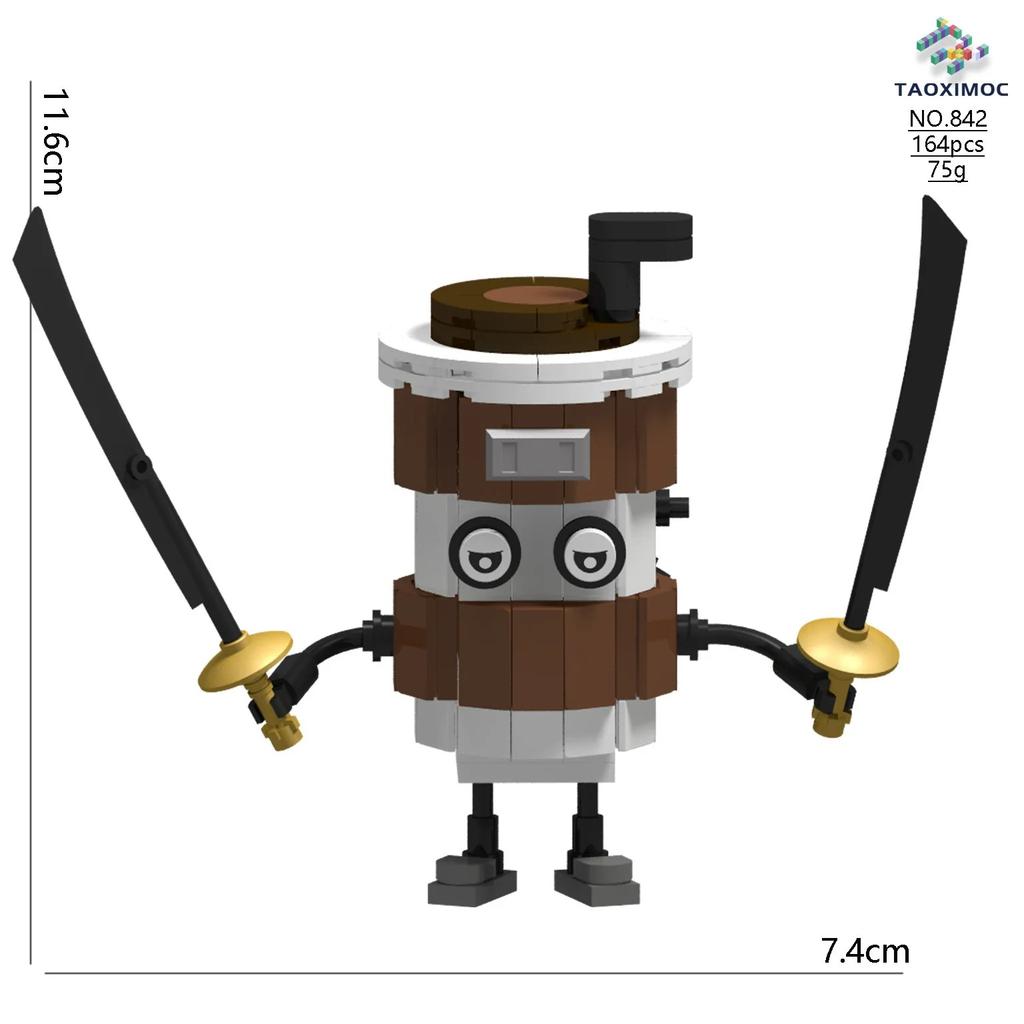 2025 Italian Brainrot Animals Tung Tung Tung Sahur Building Blocks Desk Ornament Tralalelo Tralala Bricks Toy Gift Party Favors