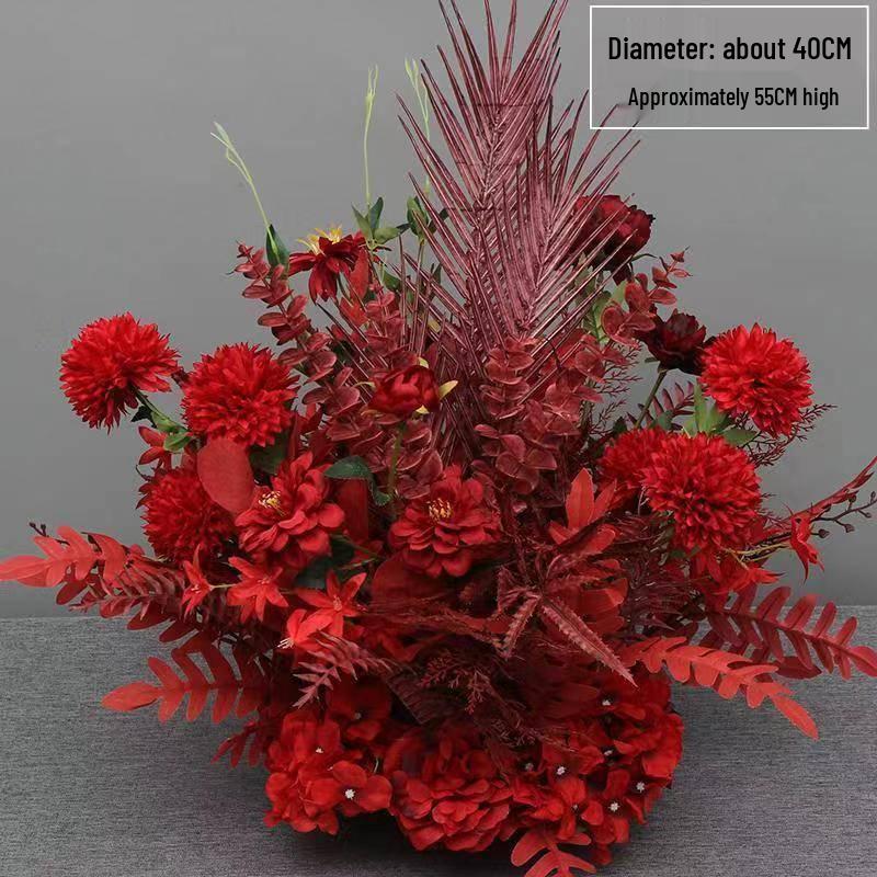 Dekorationsständer für Hochzeitsbühne und Gang mit künstlichen Blumen