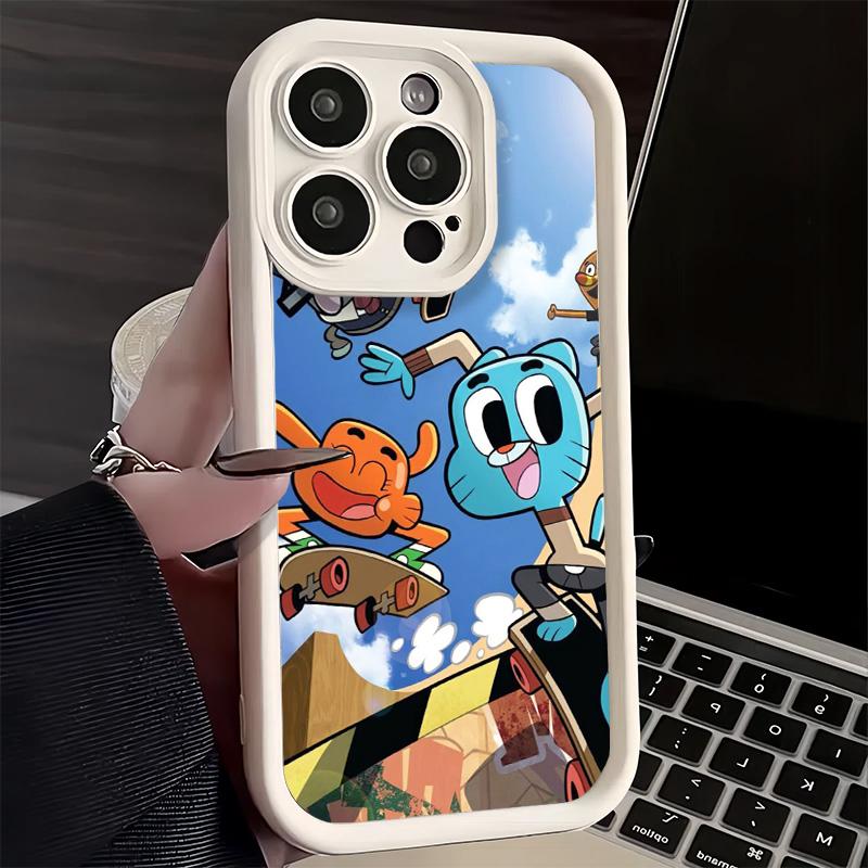 Phone Case for iPhone 17 Air 16E 15 16 Pro Max A-Amazings G-Gumballs Cover 14 Plus 13 12 Mini Soft Shell Silicone Fundas