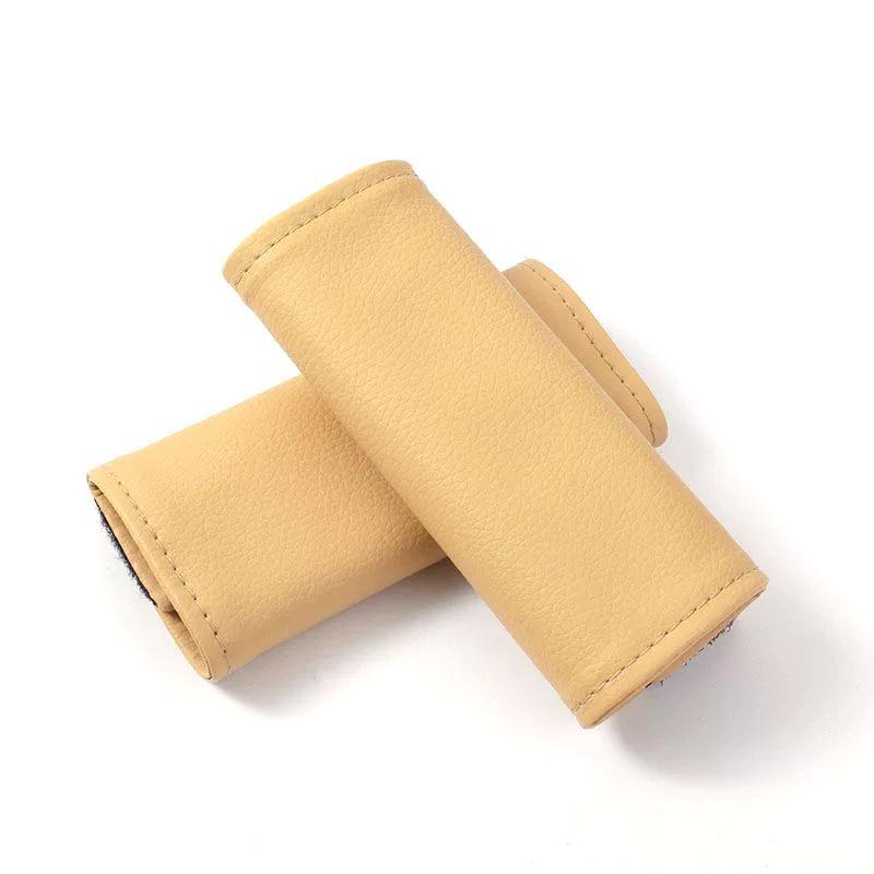 

2Pcs Car Door Inner Handle Pu Leather Cover Door Handle Leather Protective Case Car Styling Interior Upgrades Auto Accessories C