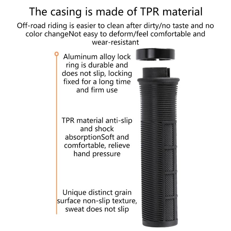 Durable DeathGrip Soft Rubber Bike Death Grip Single Locks Handlebar Grips Comfortable and Secure Fit for Bike Riders