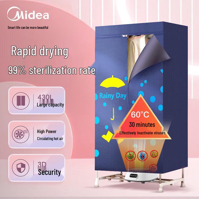 Midea 430L Wardrobe Clothes Dryer & Sterilizer CN plug (adapter included)