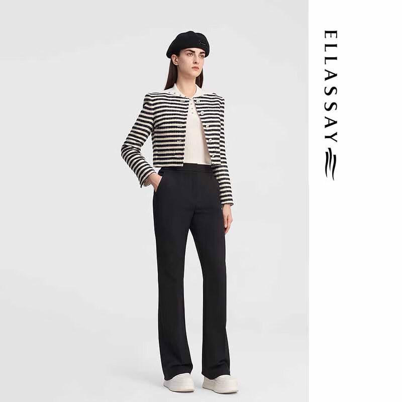 ELLASSAY Women's Micro-Flare Office Trousers