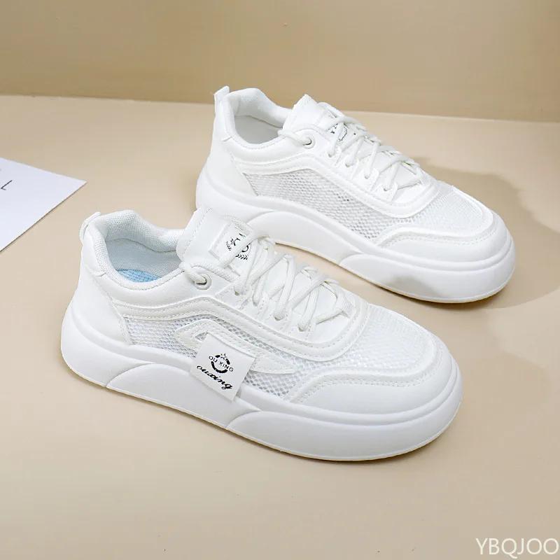 Summer New thick soled Shoes Women's lightweight breathable shoe Fashion comfortable mesh shoes Casual ladies loafers Mujer