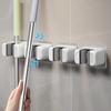 1/3Pcs Household Rack Mop Clip Broom Holder Wall Mount Storage Mop Organizer Holder Hanger Storage Rack Seamless Mop Clip Hook