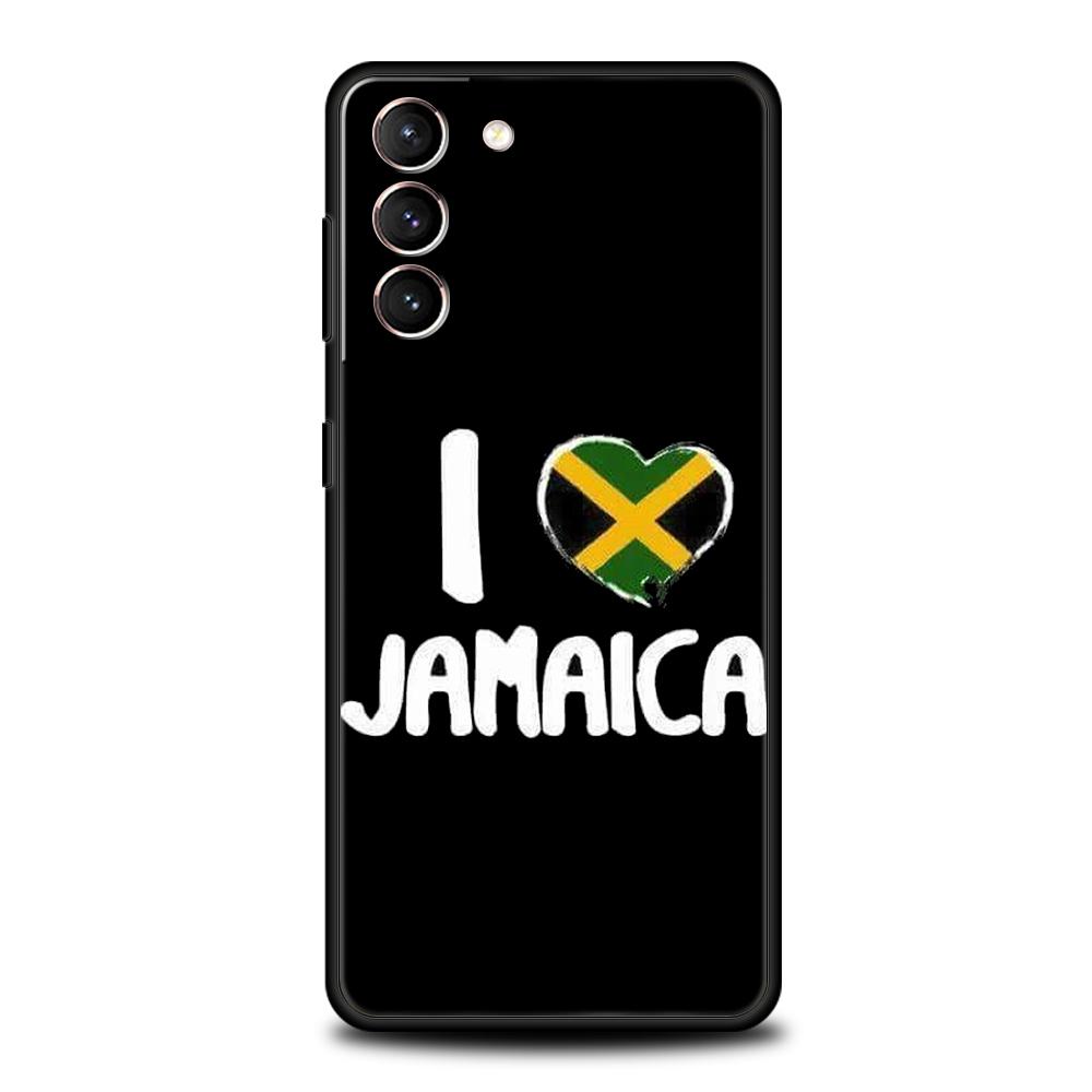 Jamaica National Flag Phone Case For Samsung Galaxy S25 Edge S24 S23 S22 Ultra S20 S21 FE 5G S10 S9 Plus S10E Soft Cover