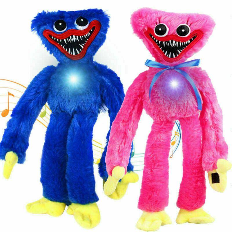 Śpiewająca Świecąca 40cm Lalka Pluszowa Poppy Huggy Wuggy Straszna Zabawka Miękki Prezent Zabawki