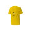 Puma Pokemon Kooperationsserie Sprite-Musterdruck Rundhals Kurzarm T-Shirt Herren Oberteile Gelb 537774-98