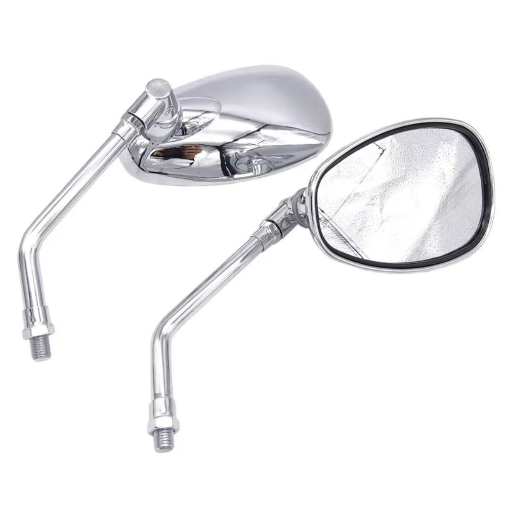 Rectangular Motorcycle Rear View Mirrors Rotatable Handle Bar End Mirror  for 10 Mm ID Handle