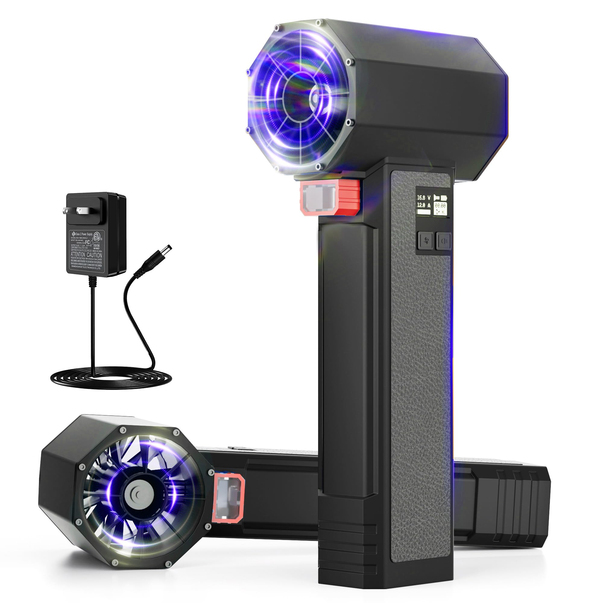 

SpeedSurge Автомобильный обдув Улучшенная версия 1800г Супер тяга 220 миль/ч Ошеломляющий ветер Мощный Японский соответствует Японским стандартам Переменная скорость BMS