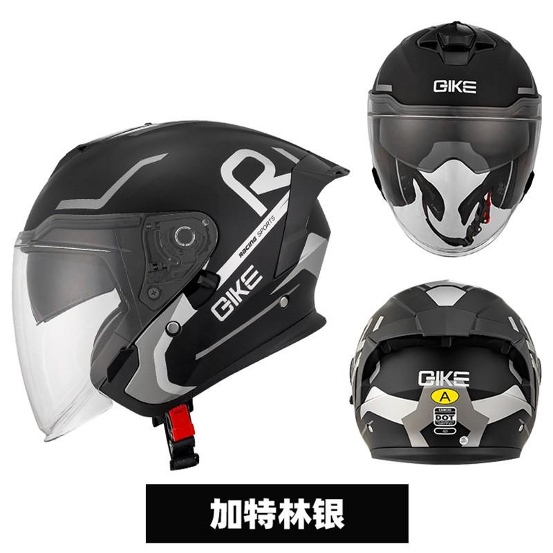 3/4 Open Face Motorcycle Helmet With Dual Visor DOT Certified Retro Style Men Women Riders