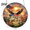 Decorative Sun Catcher For Home 4th of July Acrylic Puzzle Suncatcher Patriotic Window Hanging Ornament 250th Anniversary Decoration America Jigsaw