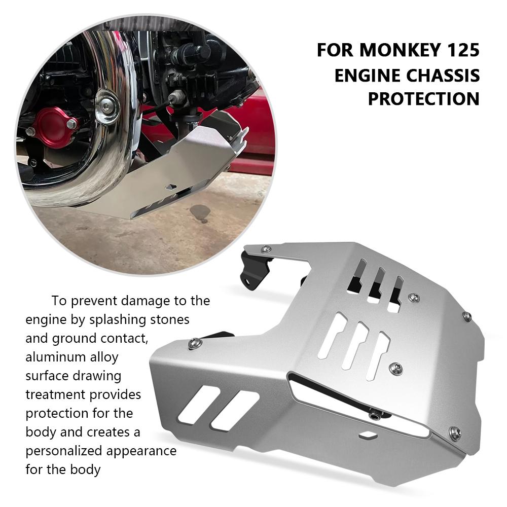For MONKEY125 2021-2025 Motorcycle Accessories MONKEY 125 Chassis Plates Guard Engine Base Protector Cover