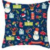 Christmas Decoration Cushion Cover for Sofa Livingroom Throw Pillow Cover % Polyester Resuable Pillow Case Drop Shipping