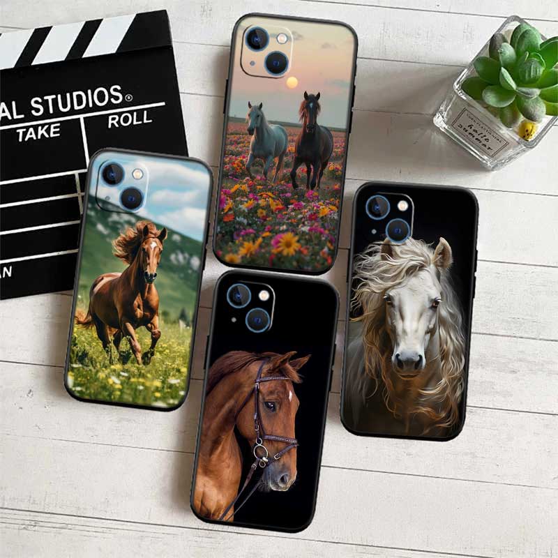 RE28 Fine Horse Phone Case for OPPO A40 A60 A80 A15 A16 A16K A12 A17 A17K A54 A54S A53 A53S A55 A56 A57 A98 F23