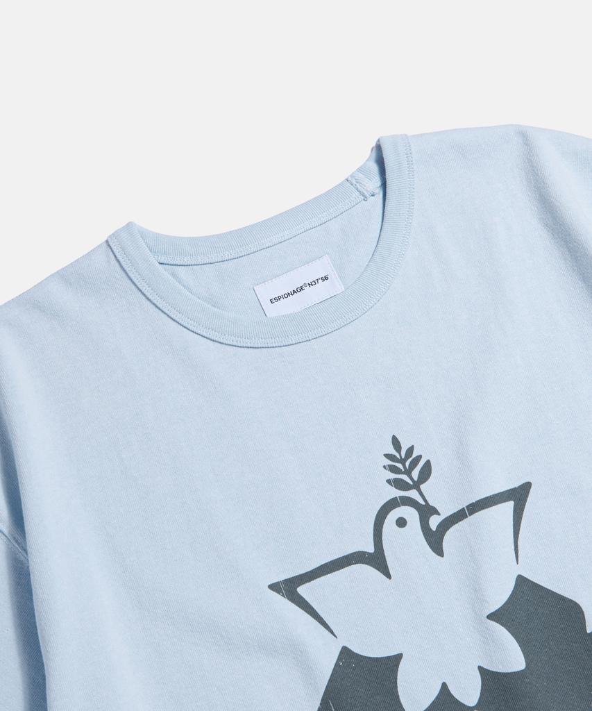 ESPIONAGE Freeze Nuclear Heavyweight Tee Ice Blue