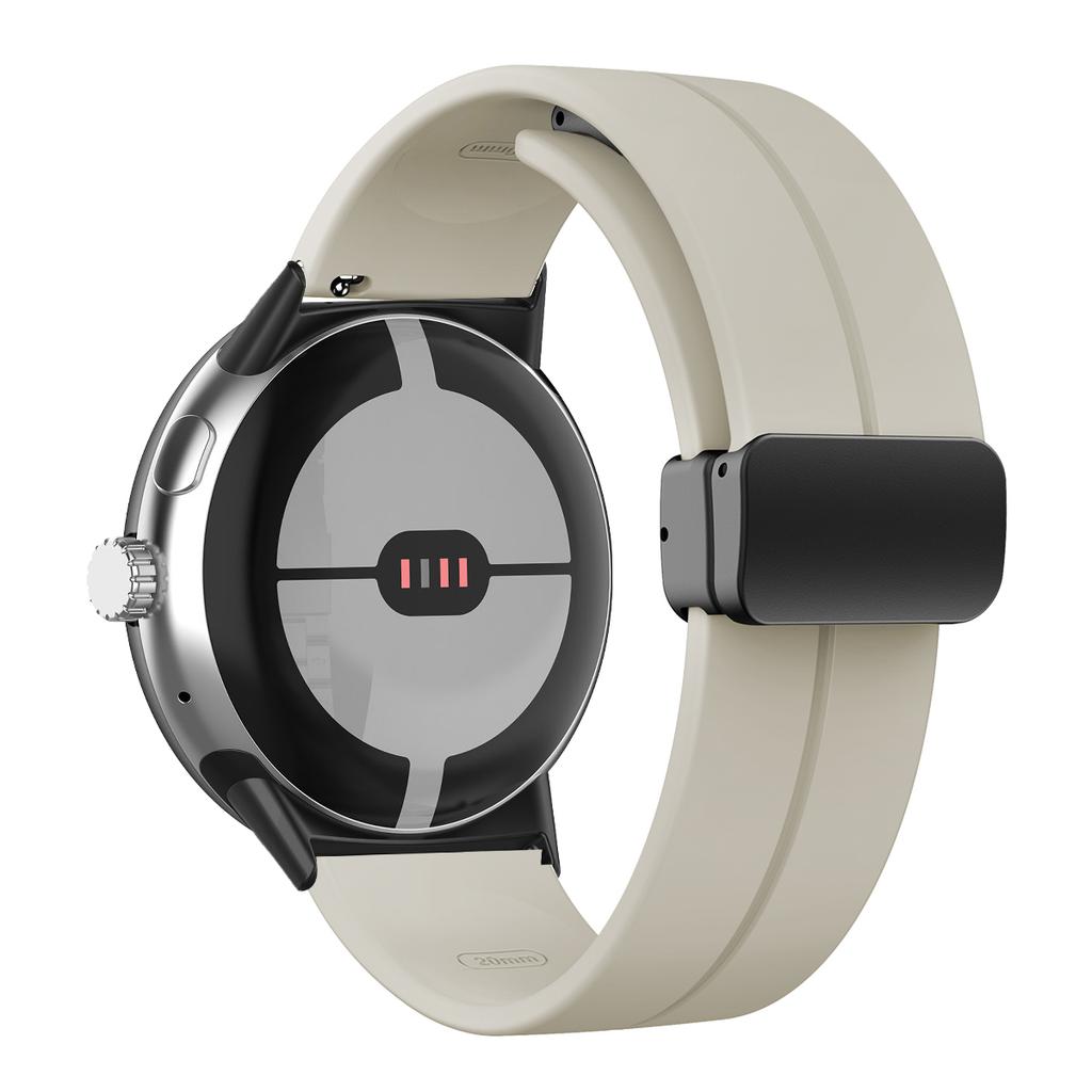NEW Silicone Strap for Google Pixel Watch 3 45mm Band for Google Pixel Watch 1 2 3 41mm Magnetic Wristband Bracelet Accessories